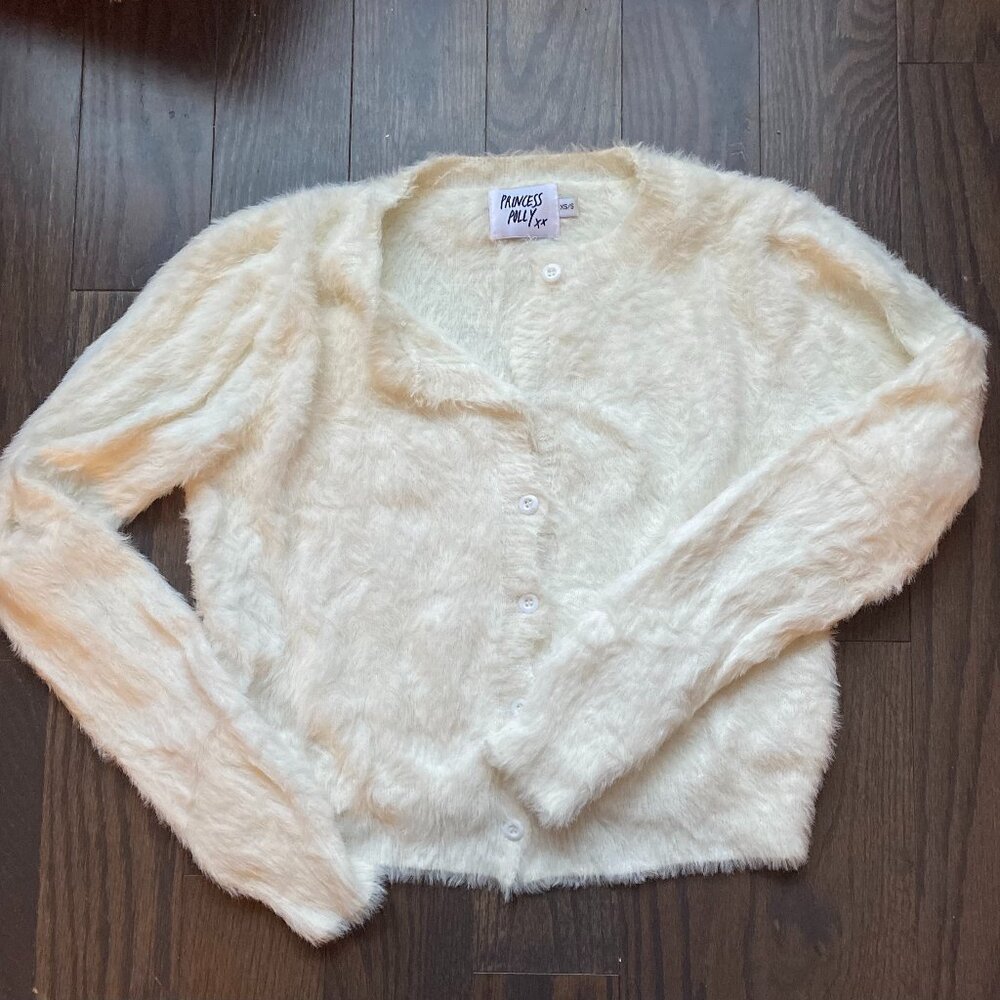 Princess Polly Fizzy White Cardigan